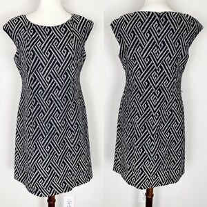 Dress Barn Sheath Dress Printed Size 10